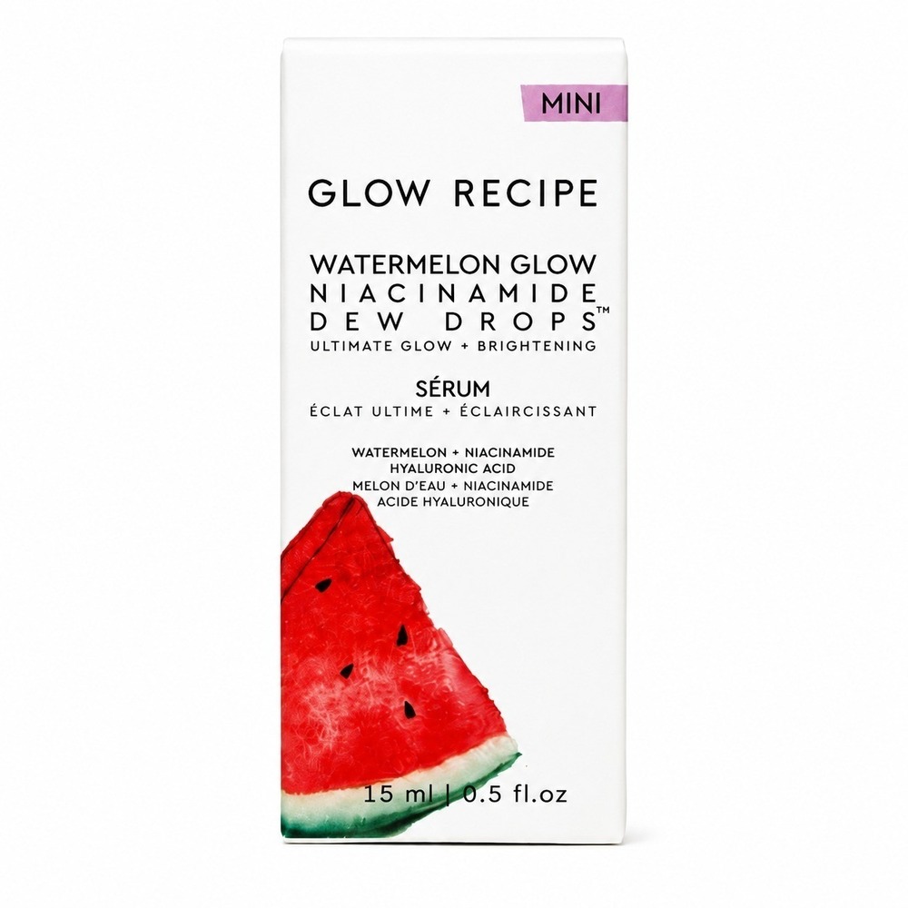 Glow Recipe Watermelon Glow Niacinamide Dew Drops Serum Mini 15ml 0.5oz NIB
